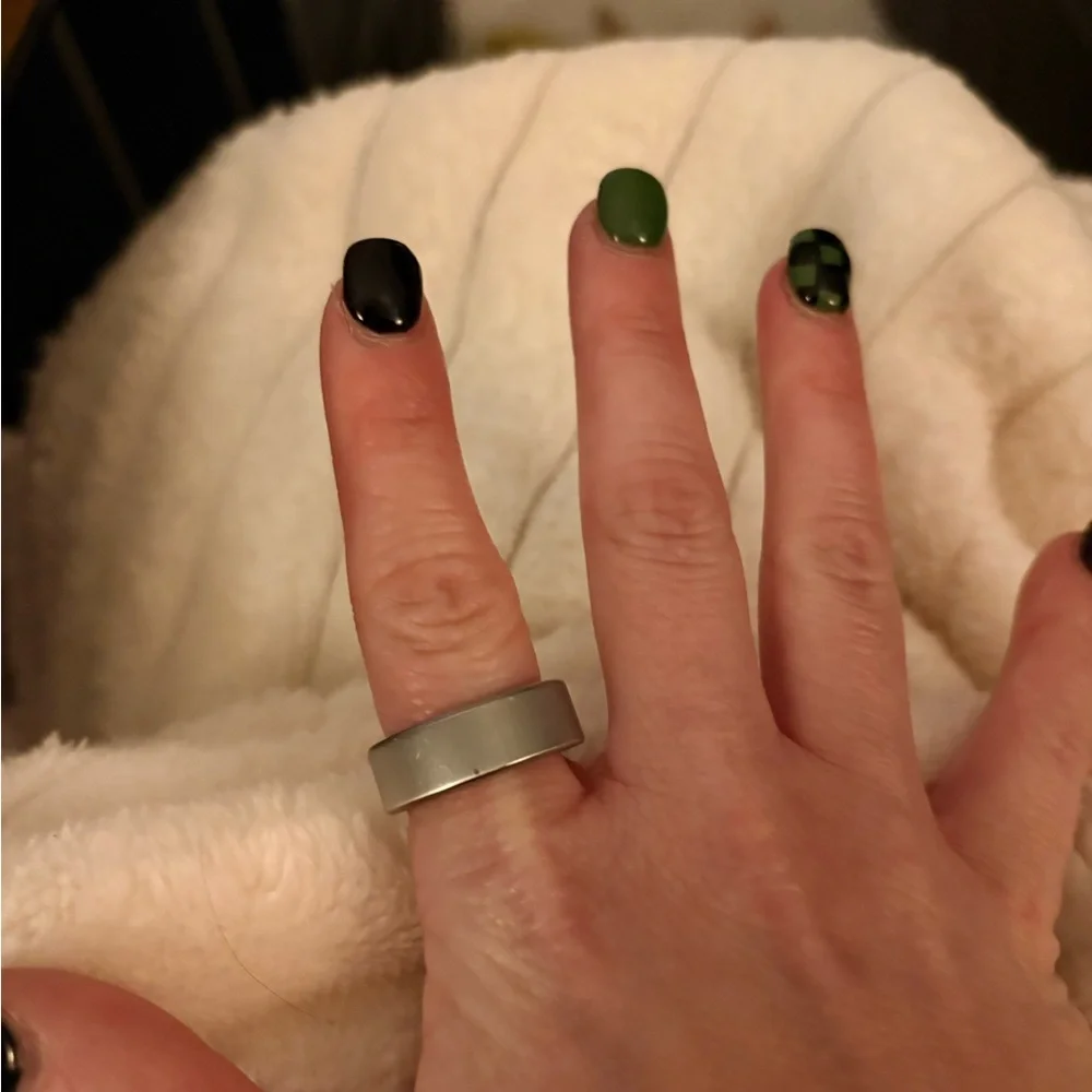 Oura Silver (slated) Ring Gen 4. I bought it in July. Just daily wear!